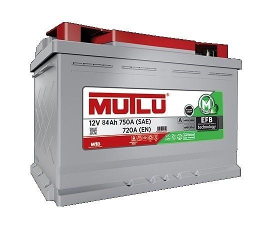 12 Volt 84 Ah Mutlu EFB 800EN Start-Stop