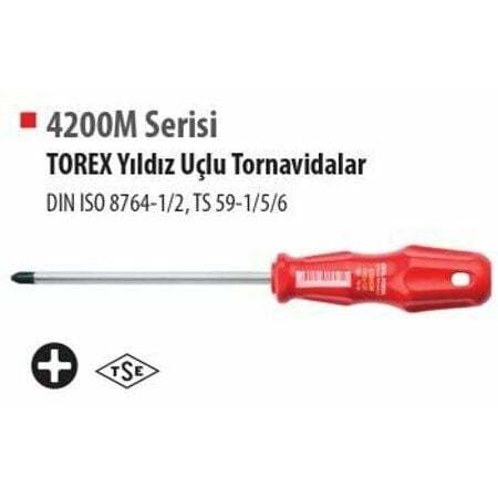 Ceta 4200/106M Ph4 Torex Yıldız Uçlu Tornavida