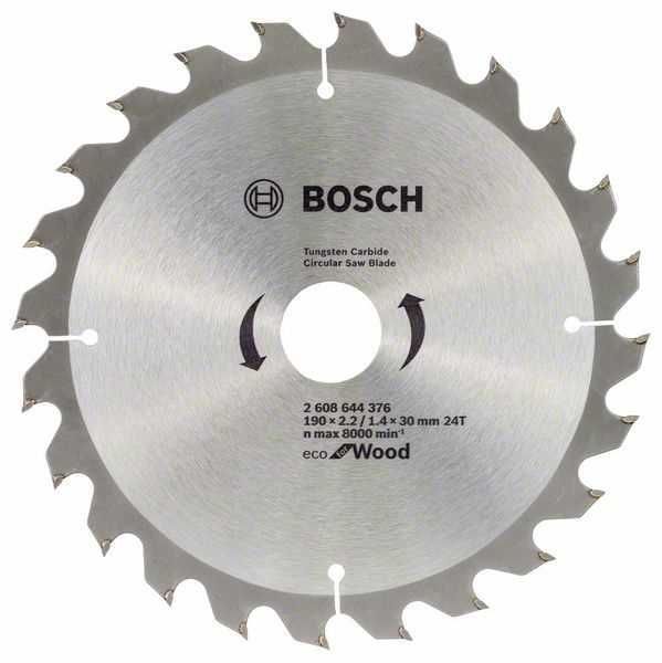 Bosch Eco For Wood Daire Testere 190x30 mm 24 Diş