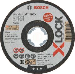 Bosch X-Lock Standart for Inox Kesici Disk 115x1 mm
