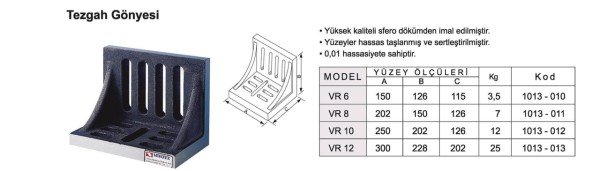 300 MM Tezgah Gönyesi VR-12