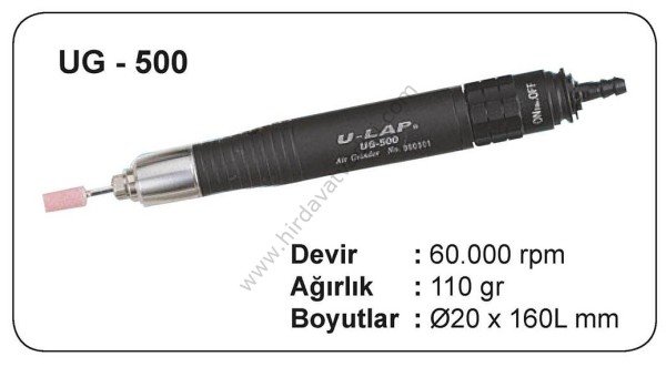 Havalı Kalem Spral U-LAP 3 mm Pensli UG-500