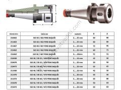 ISO Tipi Takım Tutucu Pens Başlığı
