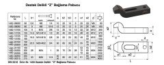 Nr. 1450 Destek Delikli Z-Bağlama Pabucu-Çeneli ''Z'' Pabuç