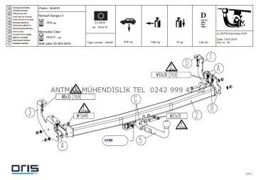 MERCEDES-BENZ CİTAN 2012 MODEL ÜSTÜ ORİS ÇEKİ DEMİRİ