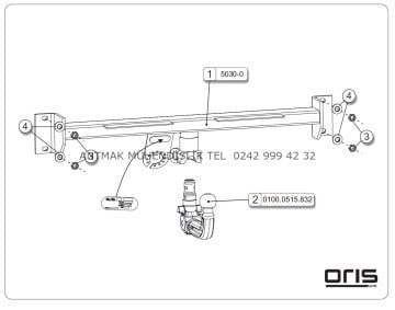 BMW X3 E83 2003-2010 MODEL ARASI ORİS ÇEKİ DEMİRİ