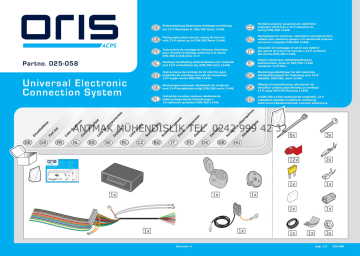 13 PİNLİ ( KUTUPLU ) BEYİNLİ UNİVERSAL ELEKTRİK TESİSATI TAM SET