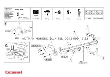 HYUNDAİ MATRİX 2001 MODEL ÜSTÜ ORİS ÇEKİ DEMİRİ