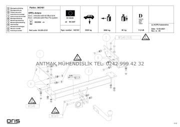 OPEL ANTARA 2006 MODEL ÜSTÜ ORİS ÇEKİ DEMİRİ