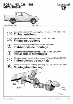 MITSUBISHI L200 2010 MODEL VE ÜZERİ 13 PİNLİ ORİJİNAL ELEKTRİK TESİSATI