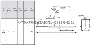 40 MM PROFİLE 1300 KG' LIK RÖMORK KARAVAN KAPLİNİ
