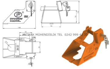 RÖMORK KARAVAN İÇİN KAPLİN KİLİDİ