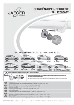 CİTROEN C5 AİRCROSS, C4 III, C4 X 2019 MODEL ÜSTÜ 7 PİNLİ ORİJİNAL ELEKTRİK TESİSATI