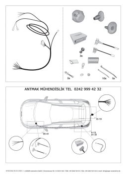 DS 3, DS 7 2018 MODEL ÜSTÜ 7 PİNLİ ORİJİNAL ELEKTRİK TESİSATI