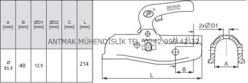 50 MM BORUYA 3000 KG' LIK RÖMORK KARAVAN KAPLİNİ