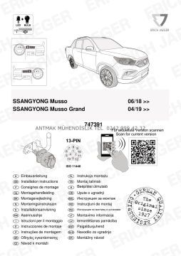 SSANGYONG-KG MOBİLİTY MUSSO GRAND 2018 MODEL ÜSTÜ 13 PİNLİ ORİJİNAL ELEKTRİK TESİSATI