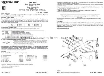 JEEP GRAND CHEROKEE 2005-2011 MODEL YILLARI ARASI STEINHOF ÇEKİ DEMİRİ