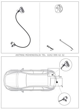 CHEVROLET CAPTIVA 2006 MODEL YILI ÜZERİ 13 PİNLİ ORİJİNAL ELEKTRİK TESİSATI