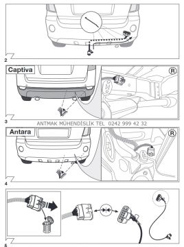 CHEVROLET CAPTIVA 2006 MODEL YILI ÜZERİ 13 PİNLİ ORİJİNAL ELEKTRİK TESİSATI