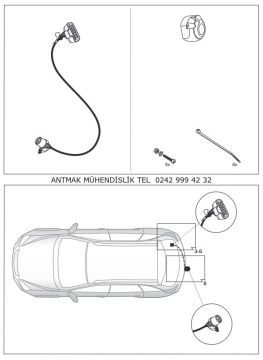 OPEL ANTARA 2006 MODEL YILI ÜZERİ 13 PİNLİ ORİJİNAL ELEKTRİK TESİSATI