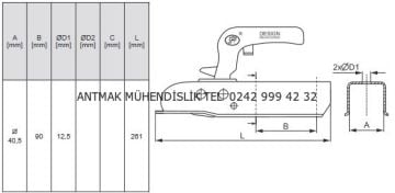 40 MM PROFİLE 1200 KG' LIK RÖMORK KARAVAN KAPLİNİ