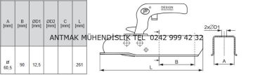 60 MM PROFİLE 1000 KG' LIK RÖMORK KARAVAN KAPLİNİ