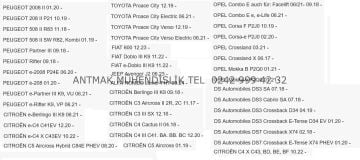 OPEL/CİTROEN/FIAT/PEUGEOT/DS/TOYOTA/JEEP/ ALFA ROMEO UYUMLU 13 PİNLİ ORİJİNAL ELEKTRİK TESİSATI