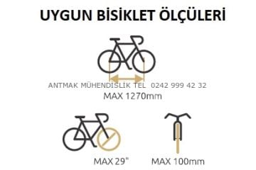3'LÜ BİSİKLET TAŞIYICI KATLANIR