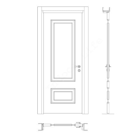 Troya Model Rall 9016 Lake Ahşap Kapı