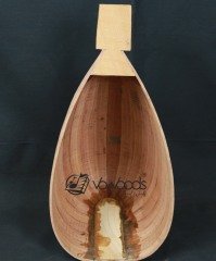 Bağlama Yaprak Tekne Bubinga(Kurtağzı)