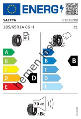 SAETTA 185/65R14 86H TOURING 2
