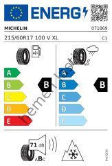Michelin 215/60R17 100V Crossclimate 2 Dört Mevsim (71-b-b) Dot 2022