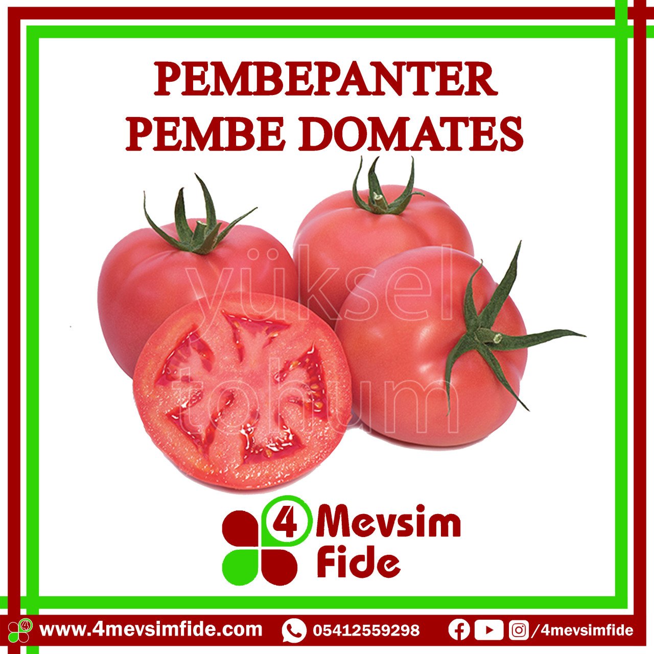 Pembepanter F1 Pembe Domates Fidesi