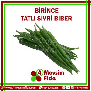Birince Tatlı Sivri Biber Tohumu 1000 Adet