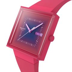 Swatch SQUARELY BERRY SO34R700 Kol Saati