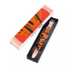 Swatch BARNS-GRAHAM'S ORANGE AND RED ON PINK SUOZ362 Kol Saati