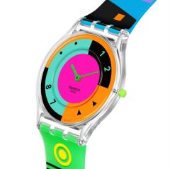 Swatch NEON HOT RACER  SS08K119 Kol Saati