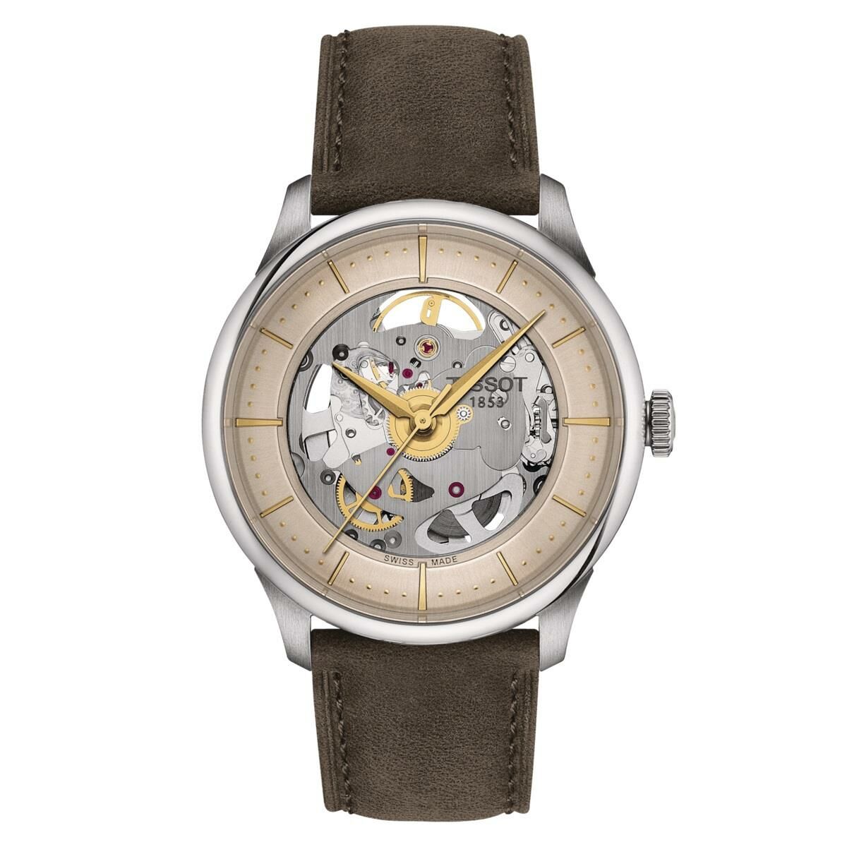 Tissot CHEMİN DES TOURELLES SQUELETTE T1398361626100 Kol Saati T139.836.16.261.00