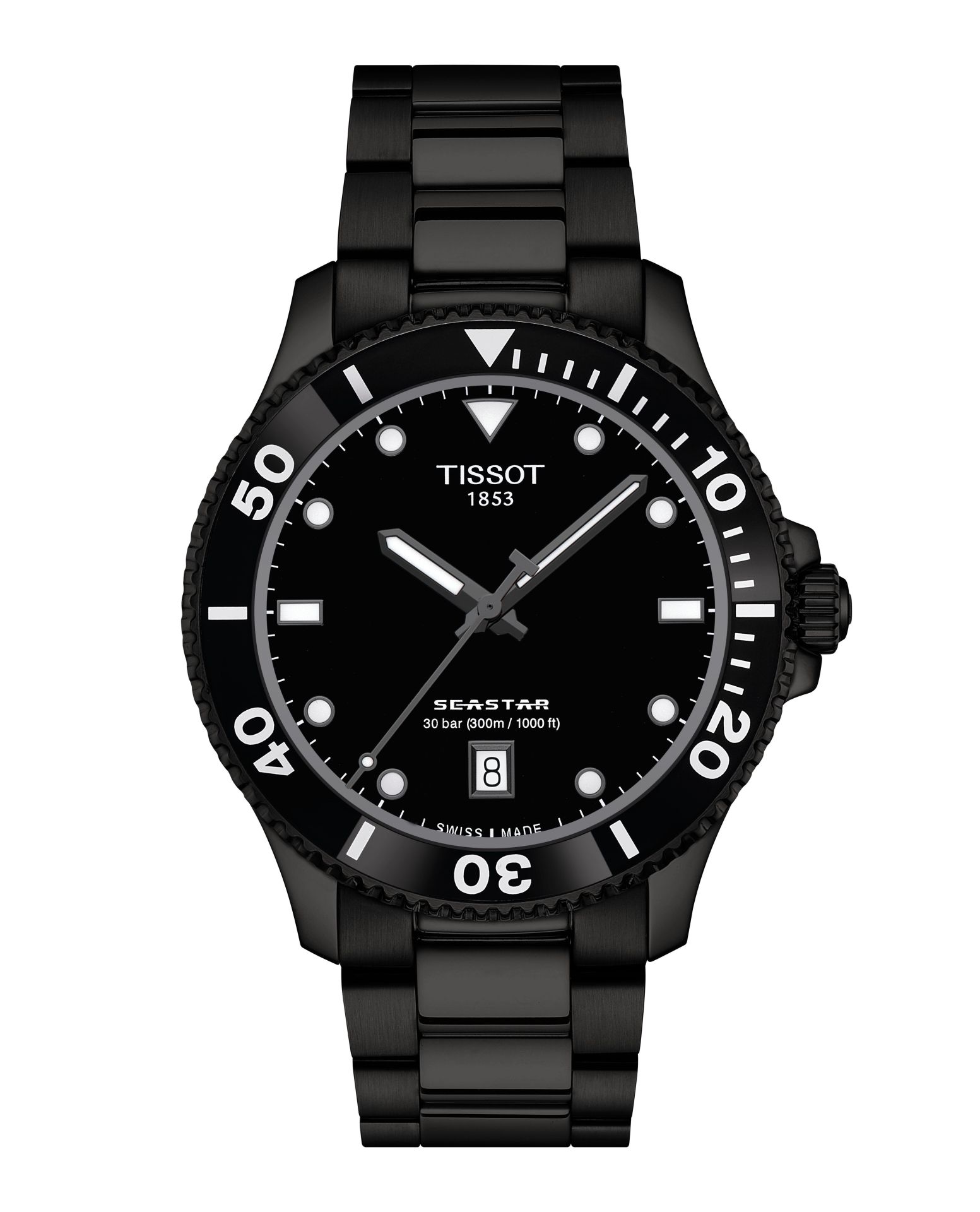 T1204103305100 Tissot Seastar 1000 QUARTZ 40MM1000 Erkek Kol Saati T120.410.33.051.00