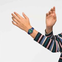 Swatch SO28N403 Kadın Kol Saati CYCLES OF INDIGO