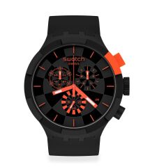 Swatch SB02B402  Erkek Kol Saati CHECKPOINT RED