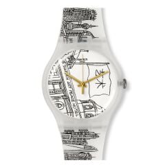 Swatch BLACK & WHITE THE SWATCH ART PEACE HOTEL SUOZ197 Kol Saati