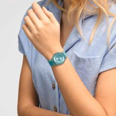 Swatch PASTELICIOUS TEAL SS08L100 Kol Saati