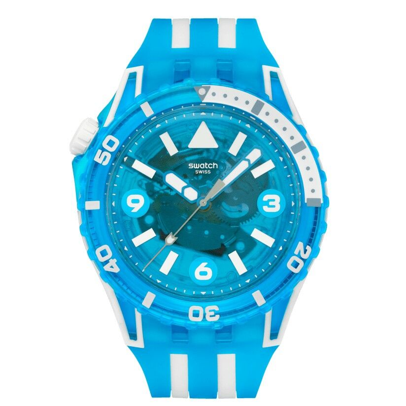 SSCU09S100 Swatch Scubaqua Blue Fire Erkek Kol Saati SSCU09S100