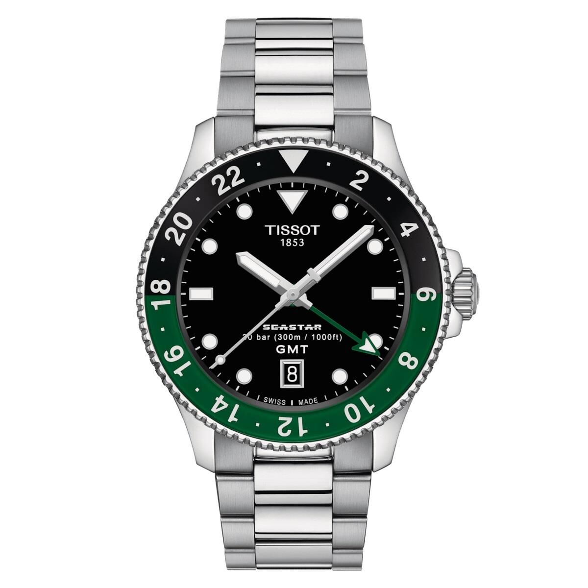 Tissot T1208521105100  Seastar 1000 Quartz GMT Erkek Kol Saati T120.852.11.051.00