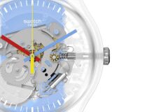 Swatch SUOK156 Clearly Blue Striped Unisex Kol Saati