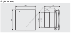 S&P Decor-300 C Design Banyo Aspiratörü [230m³/h]