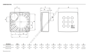 Vortice Vort Quadro Medio [125/170m³/h] Duvar Tipi Radyal Fan