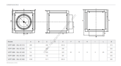 Vortice Vort QBK-SAL KC T 315 [2540m³/h] Trifaze Davlumbaz Fanı