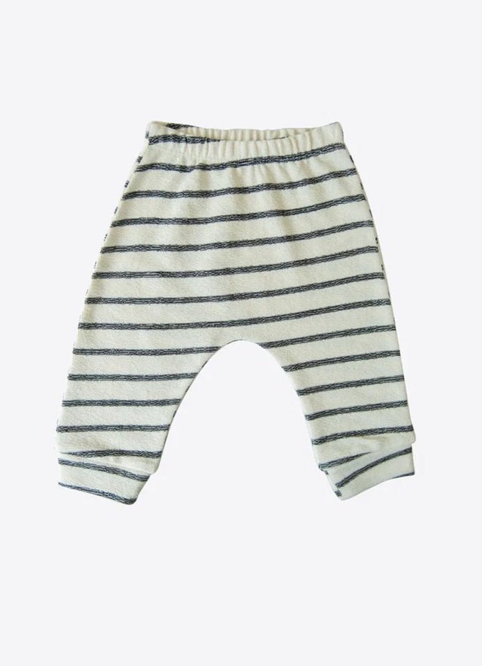 Organik Striped Patiksiz Pantolon